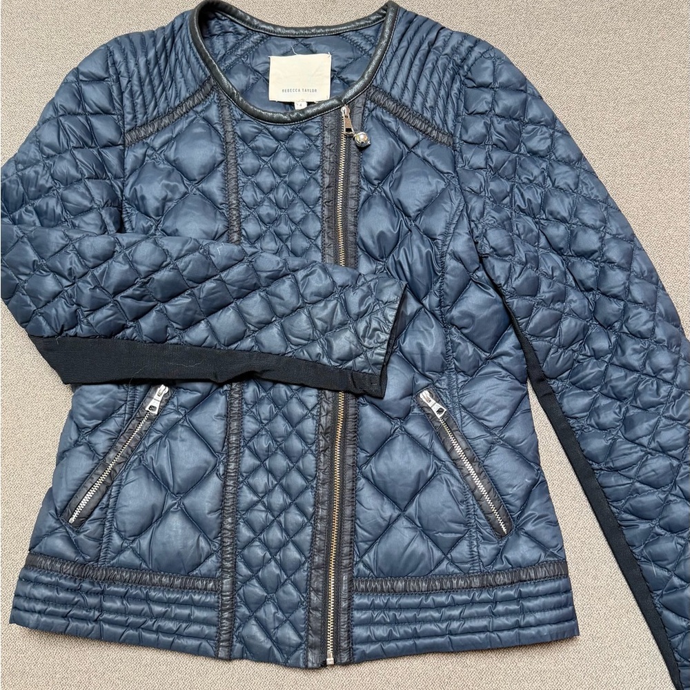 Rebecca Taylor Quilted Black Jacket size 4